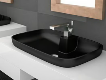 VOLCANO FL - Countertop rectangular washbasin by Glass Design - view 2